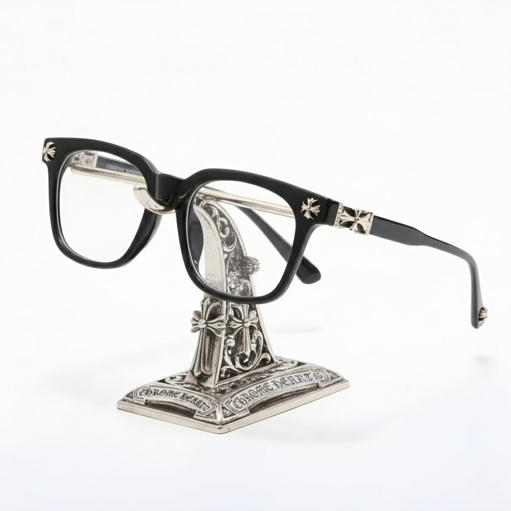 Gothic Cross Motif Square Eyewear - TR90 Lightweight Luxury Frame