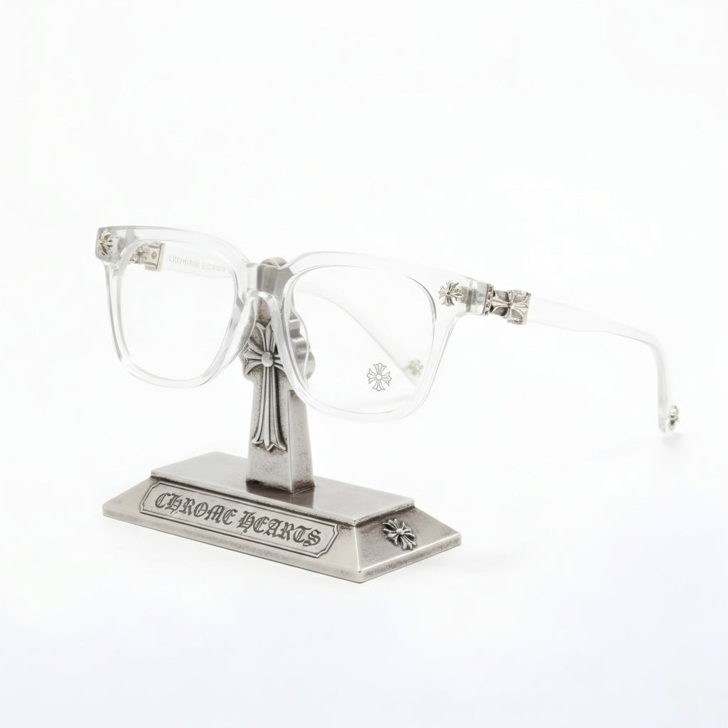 Gothic Cross Motif Square Eyewear - TR90 Lightweight Luxury Frame