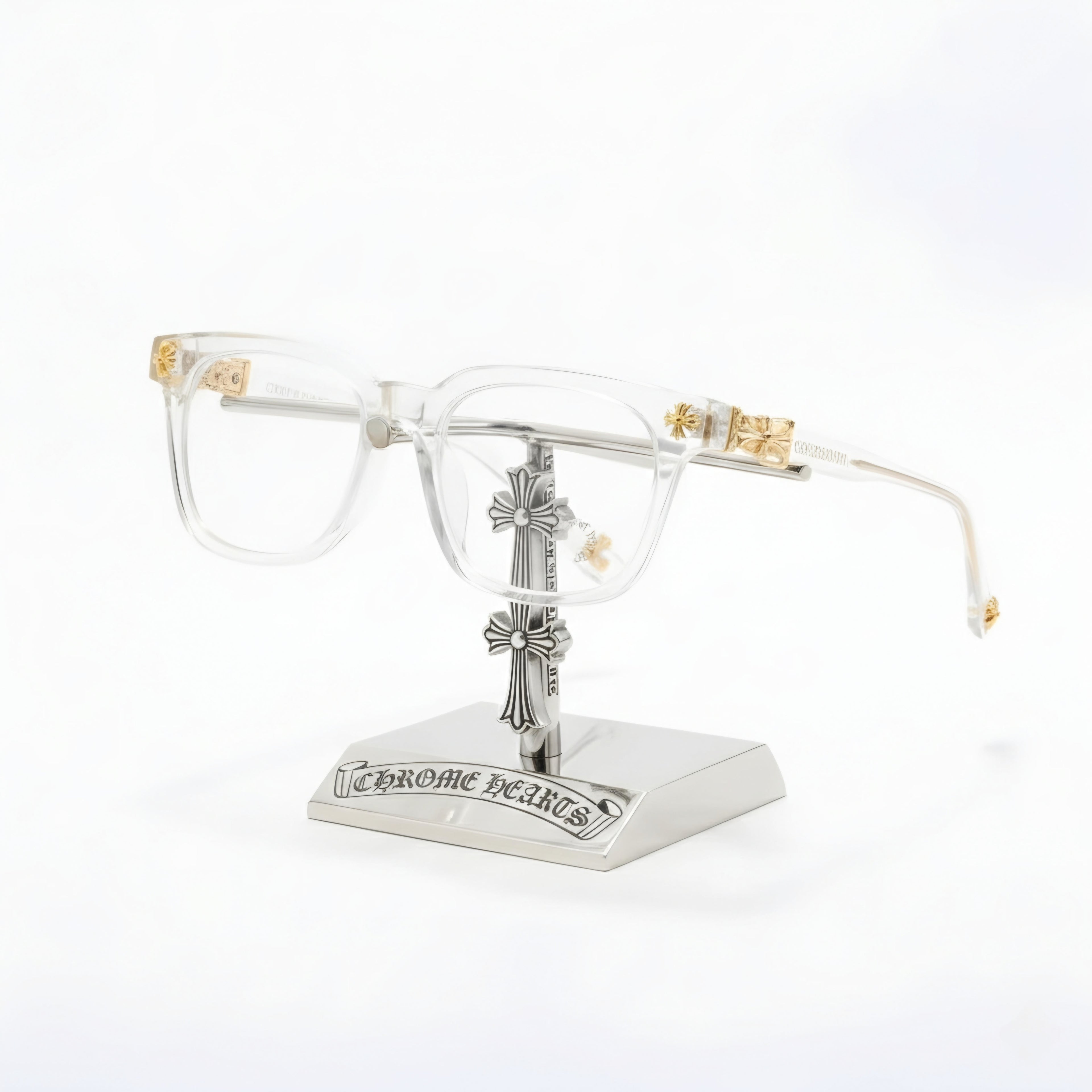 Gothic Cross Motif Square Eyewear - TR90 Lightweight Luxury Frame