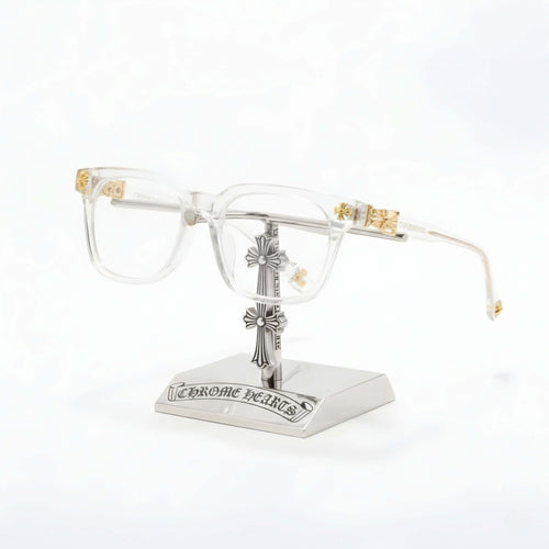 Gothic Cross Motif Square Eyewear - TR90 Lightweight Luxury Frame