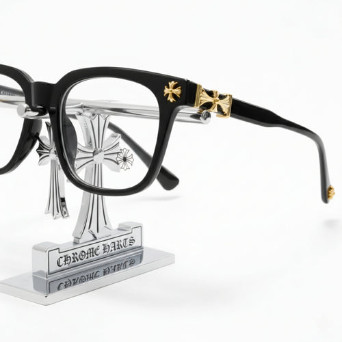 Gothic Cross Motif Square Eyewear - TR90 Lightweight Luxury Frame