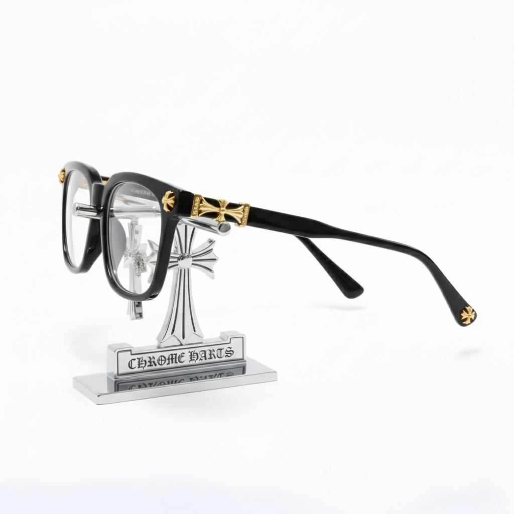 Gothic Cross Motif Square Eyewear - TR90 Lightweight Luxury Frame