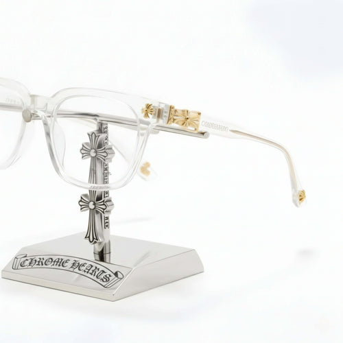 Gothic Cross Motif Square Eyewear - TR90 Lightweight Luxury Frame